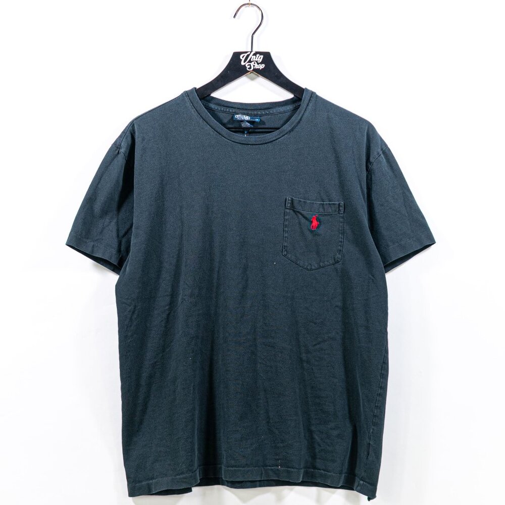 Polo Ralph Lauren Pony Pocket T-Shirt Medium VTG 90s Preppy Streetwear